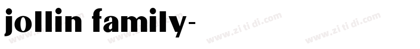 jollin family字体转换 jollin family字体转换